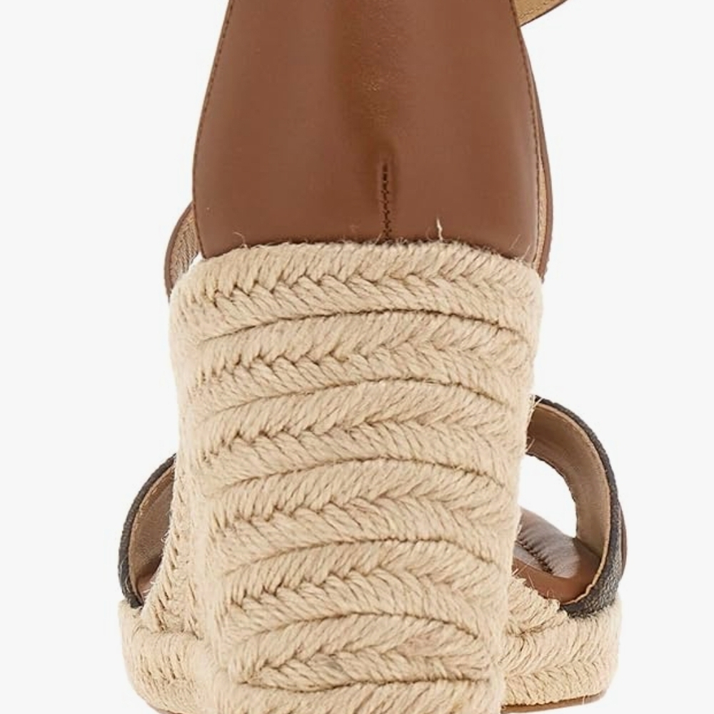 Michael Kors Tan and Brown Wedge Sandals - Picture 3 of 7